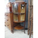 Edwardian bow fronted corner unit