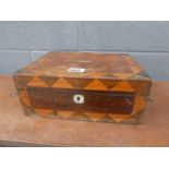 Inlaid Victorian trinket box