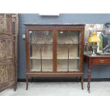 Glazed double door china cabinet