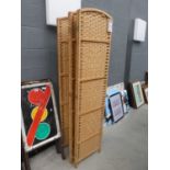 +VAT Raffia finished 5 fold room divider