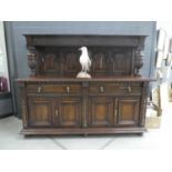 Large oak sideboard with gallery