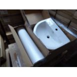 +VAT 20x BAL hand basins, 560mm, with matching full height pedestals