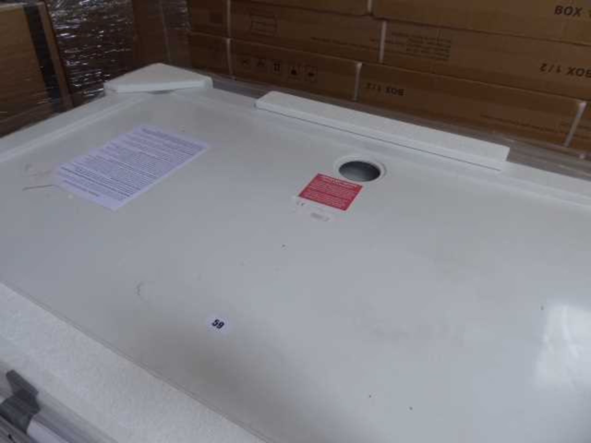 +VAT 14x 1400x800mm rectangular skin resin shower trays - Image 2 of 2
