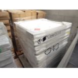 +VAT 14x 900x900mm square skin resin shower trays