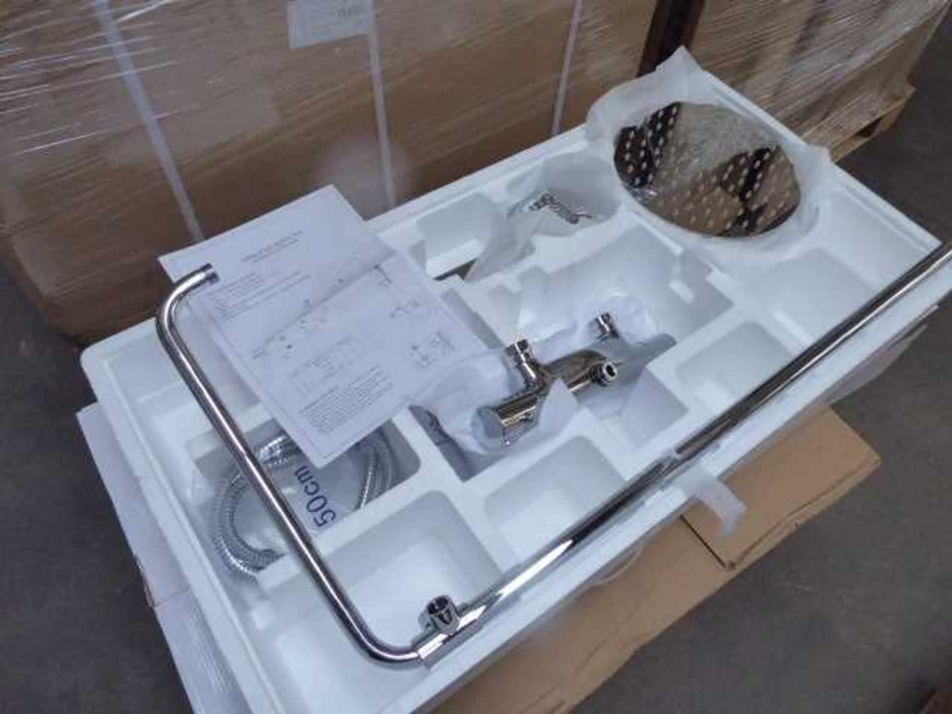 +VAT 2x boxes of 4x thermostatic shower mixer sets (8x total)