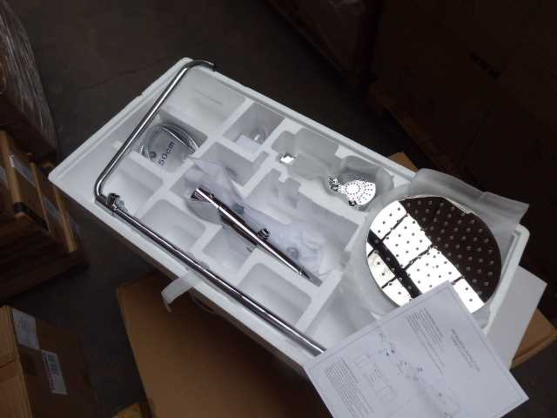 +VAT 2x boxes of 4x thermostatic shower mixer sets (8x total)