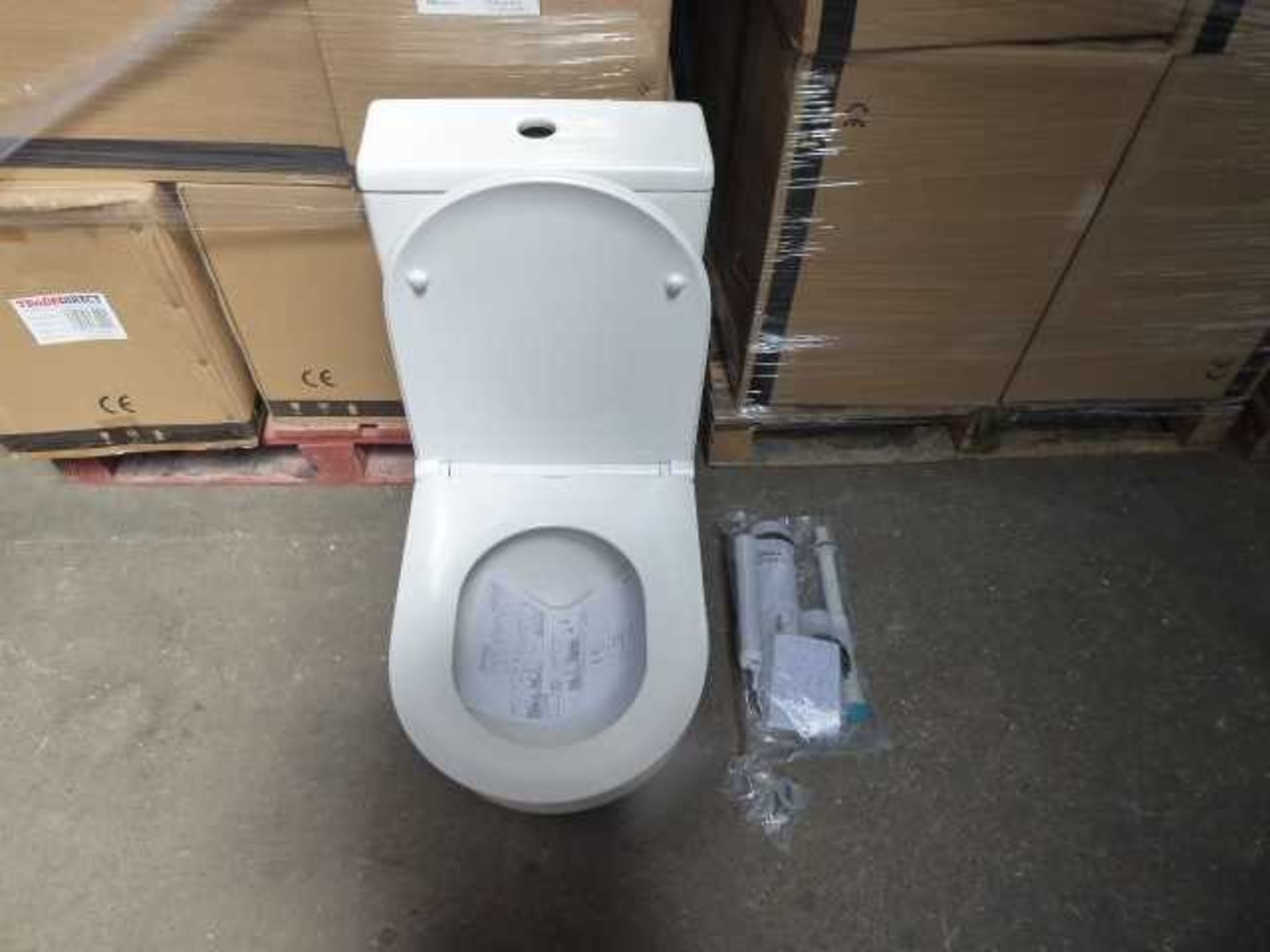 +VAT 15x ATL/ALT closed back close coupled toilet bowls with fixings, with matching close coupled - Image 2 of 3
