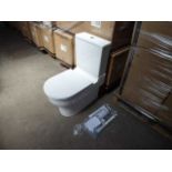 +VAT 15x ATL/ALT closed back close coupled toilet bowls with fixings, with matching close coupled
