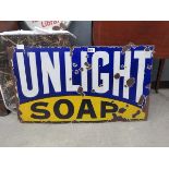 Cut down sunlight soap enamelled sign