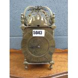 Brass lantern clock