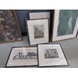 Quantity of Bedford engravings plus a print of a rabbit