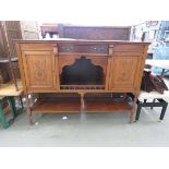 Edwardian sideboard with doors to the side and shelf under