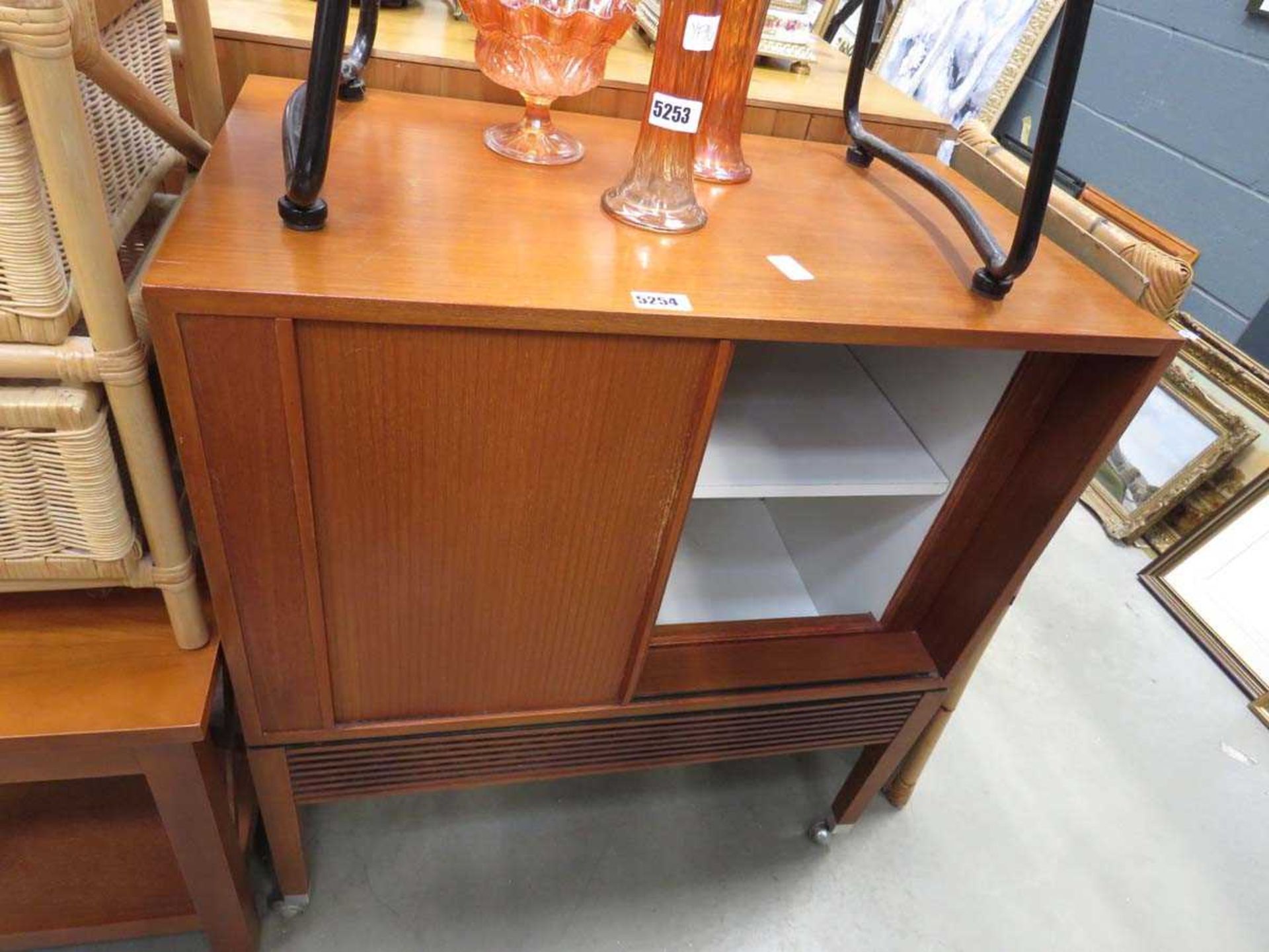 Tambour fronted cabinet