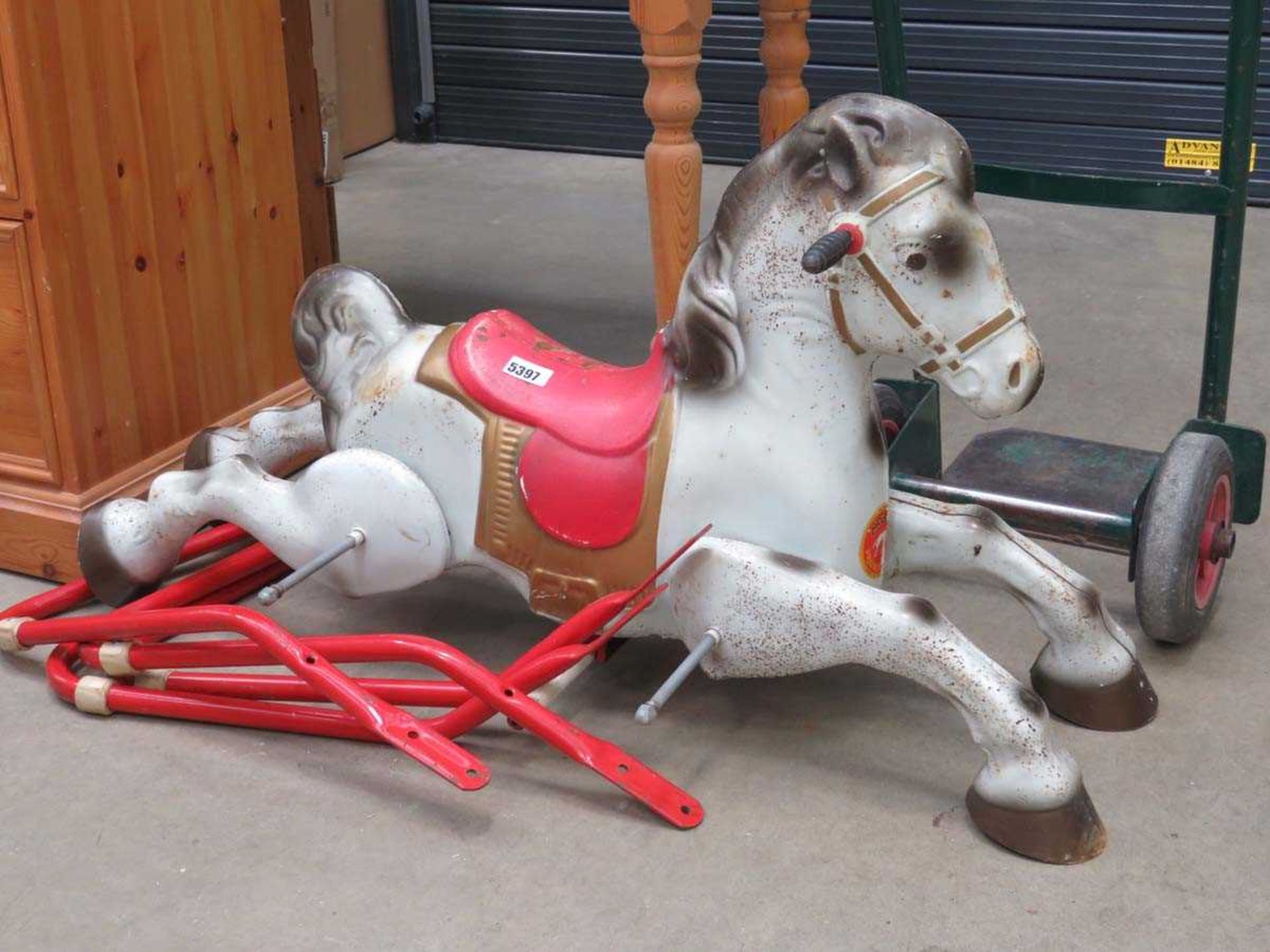 Metal rocking horse