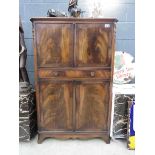 Reproduction mahogany drinks cabinet