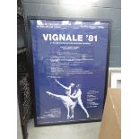 2 Large ballet advertising poster