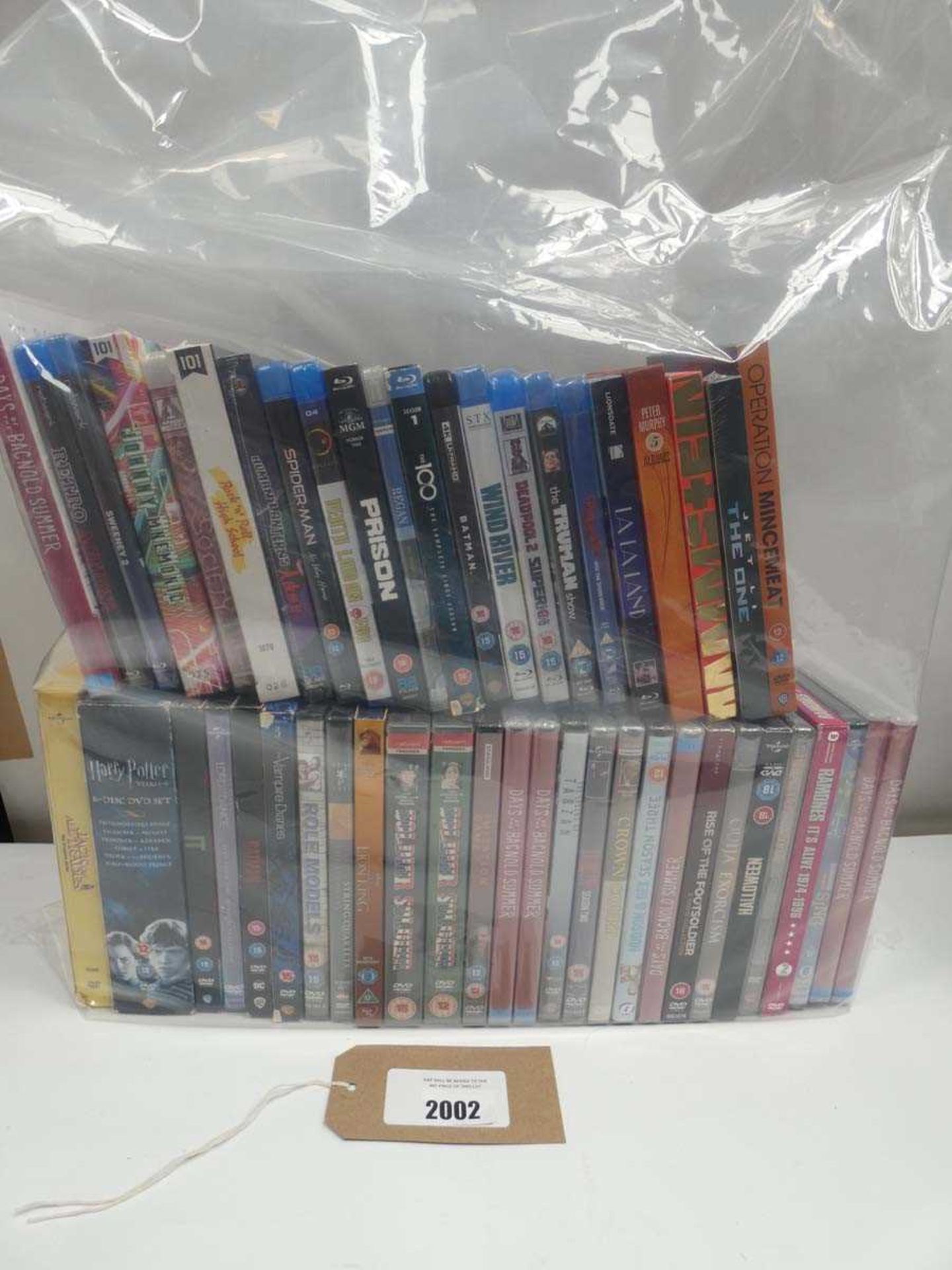 +VAT Bag containing Blu-Ray and DVD films/boxsets