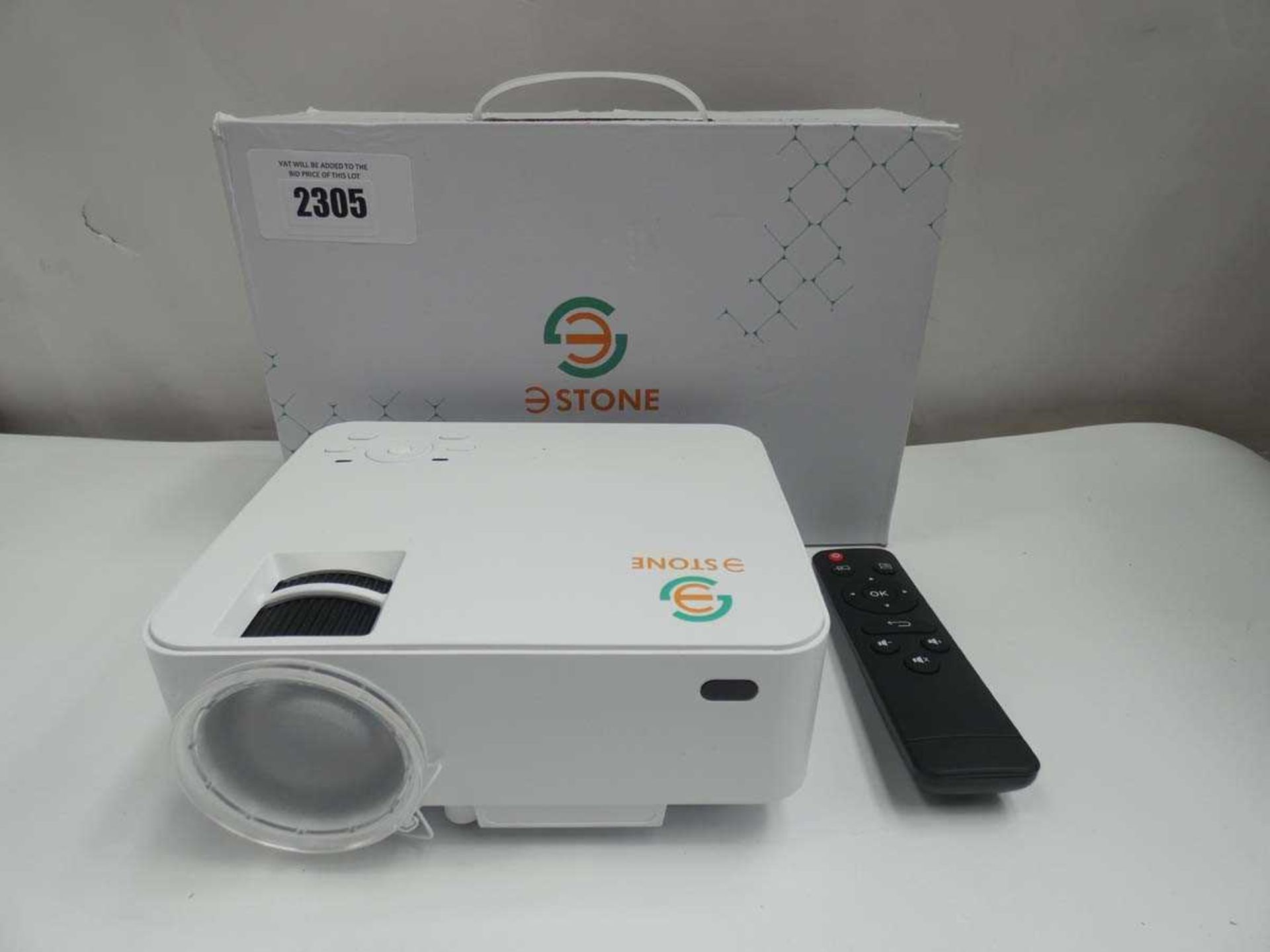 +VAT 3Stone mini portable projector with remote and cables