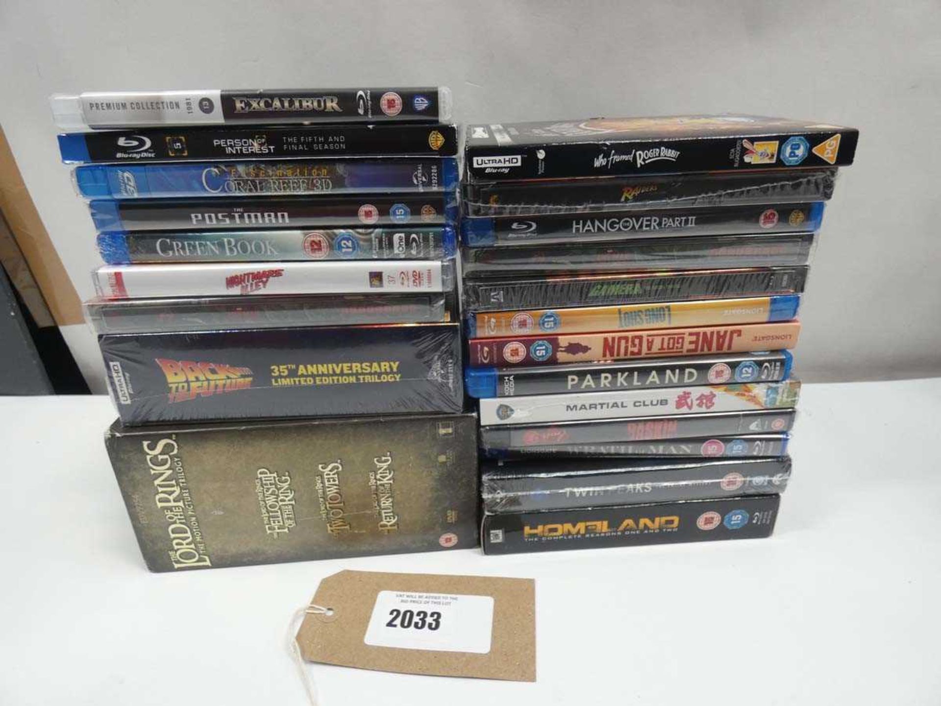 +VAT Quantity of Blu-Ray and DVD films/boxsets