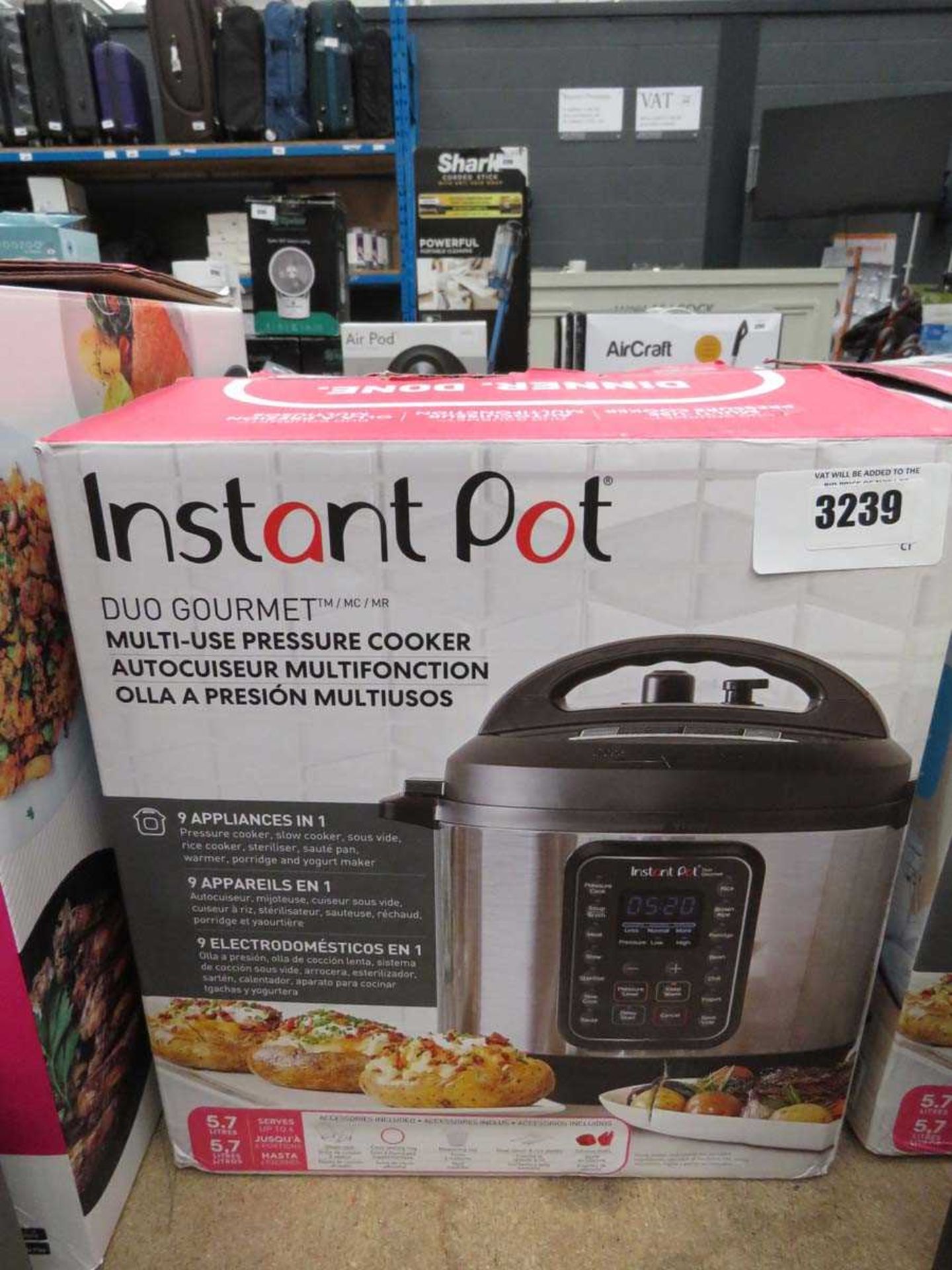 +VAT Boxed Instant Pot Duo Gourmet pressure cooker