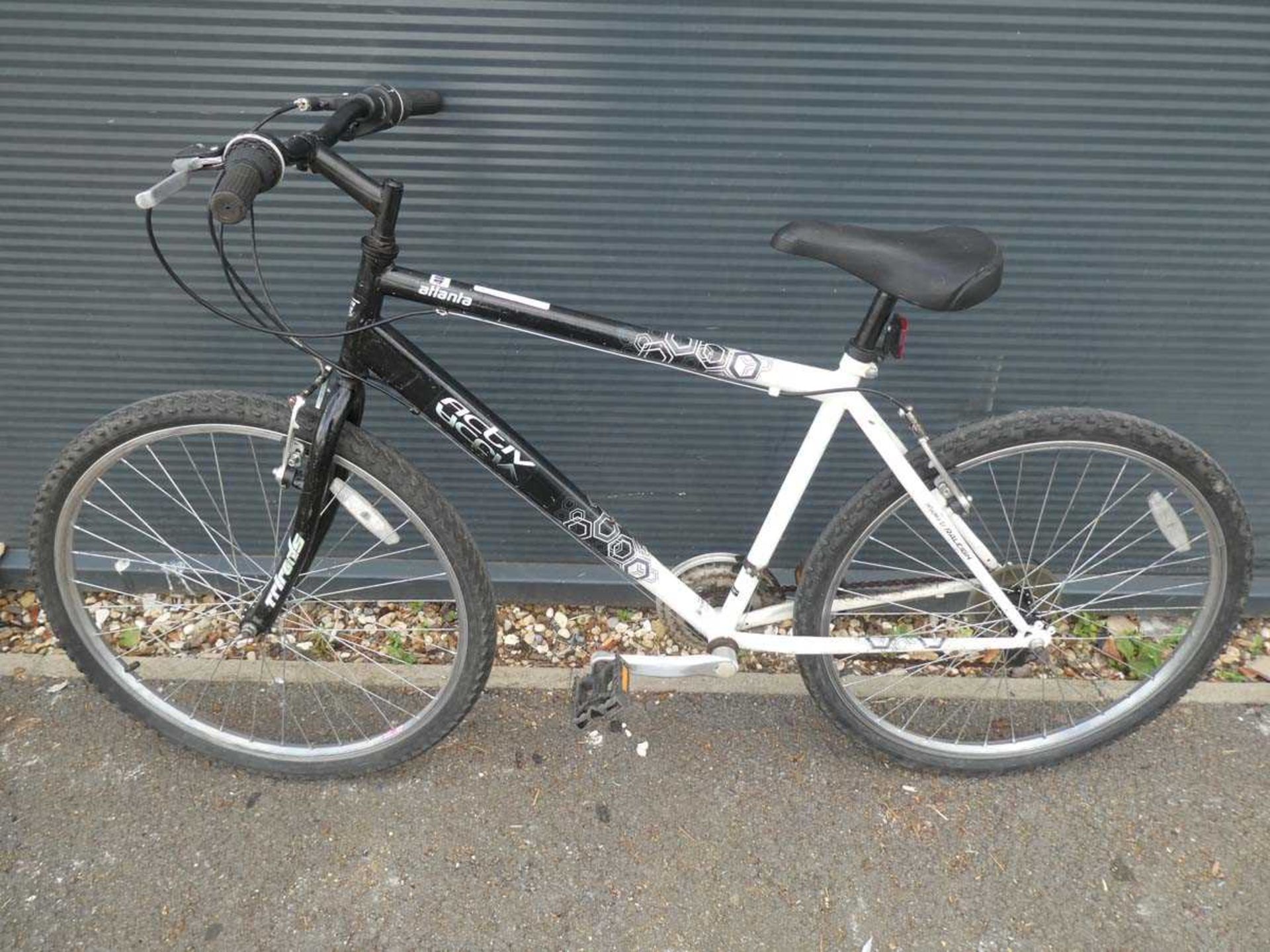 Active white and black gents mountain bike