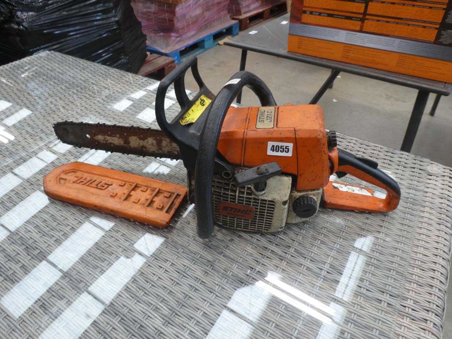 Stihl petrol powered chainsaw