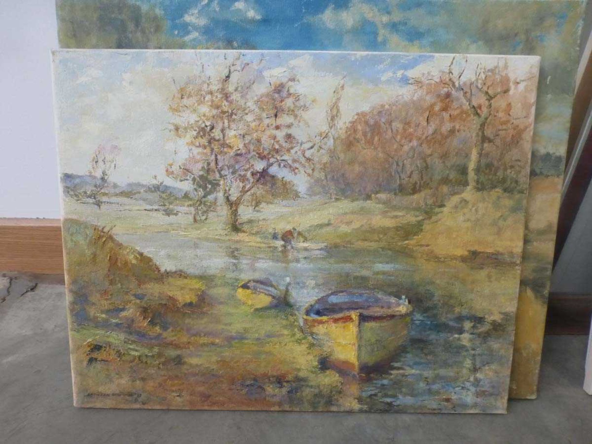 Kathleen M. Downing (Hertfordshire artist), nineteen landscape paintings (19) - Image 4 of 21