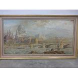 Kathleen M. Downing (Hertfordshire artist), six paintings depicting views of London and the