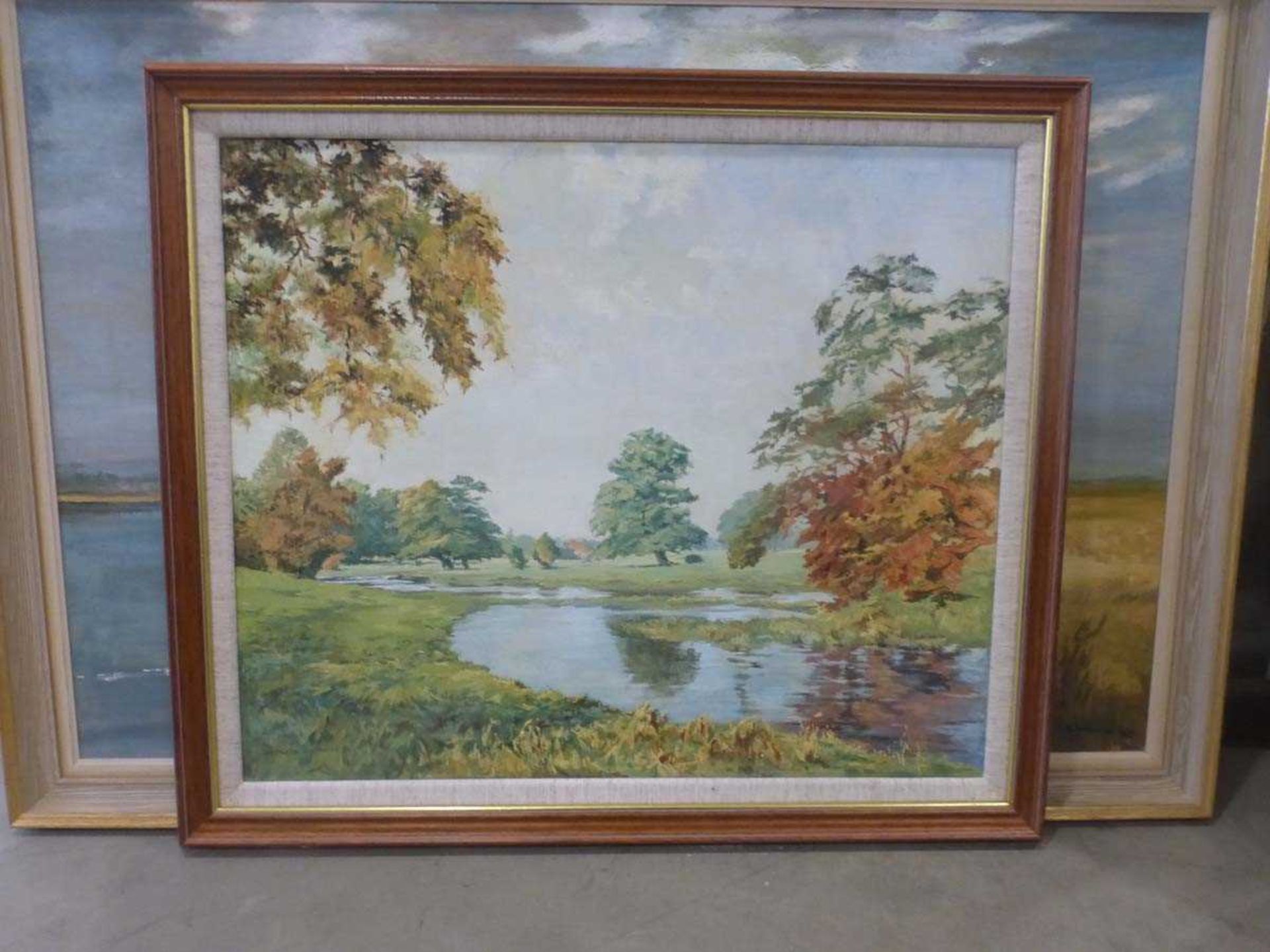 Kathleen M. Downing (Hertfordshire artist), five paintings depicting river views (5) - Image 2 of 5