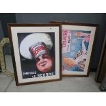 2 French biscuit and margarine advertising posters