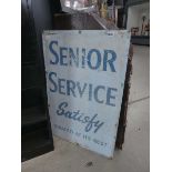 Painted senior service tobacco sign