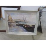 Kathleen M. Downing (Hertfordshire artist), seven paintings depicting coastal and river views