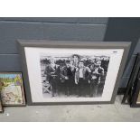 Framed and glazed print of the cast from Butch Cassidy and the Sundance Kid