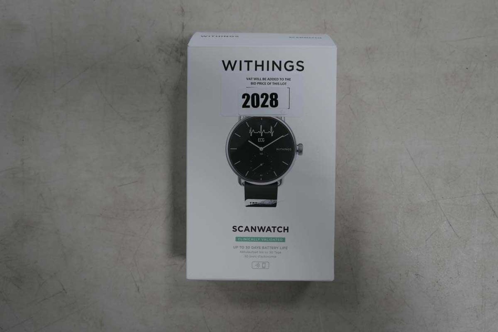 +VAT Withings ScanWatch, boxed