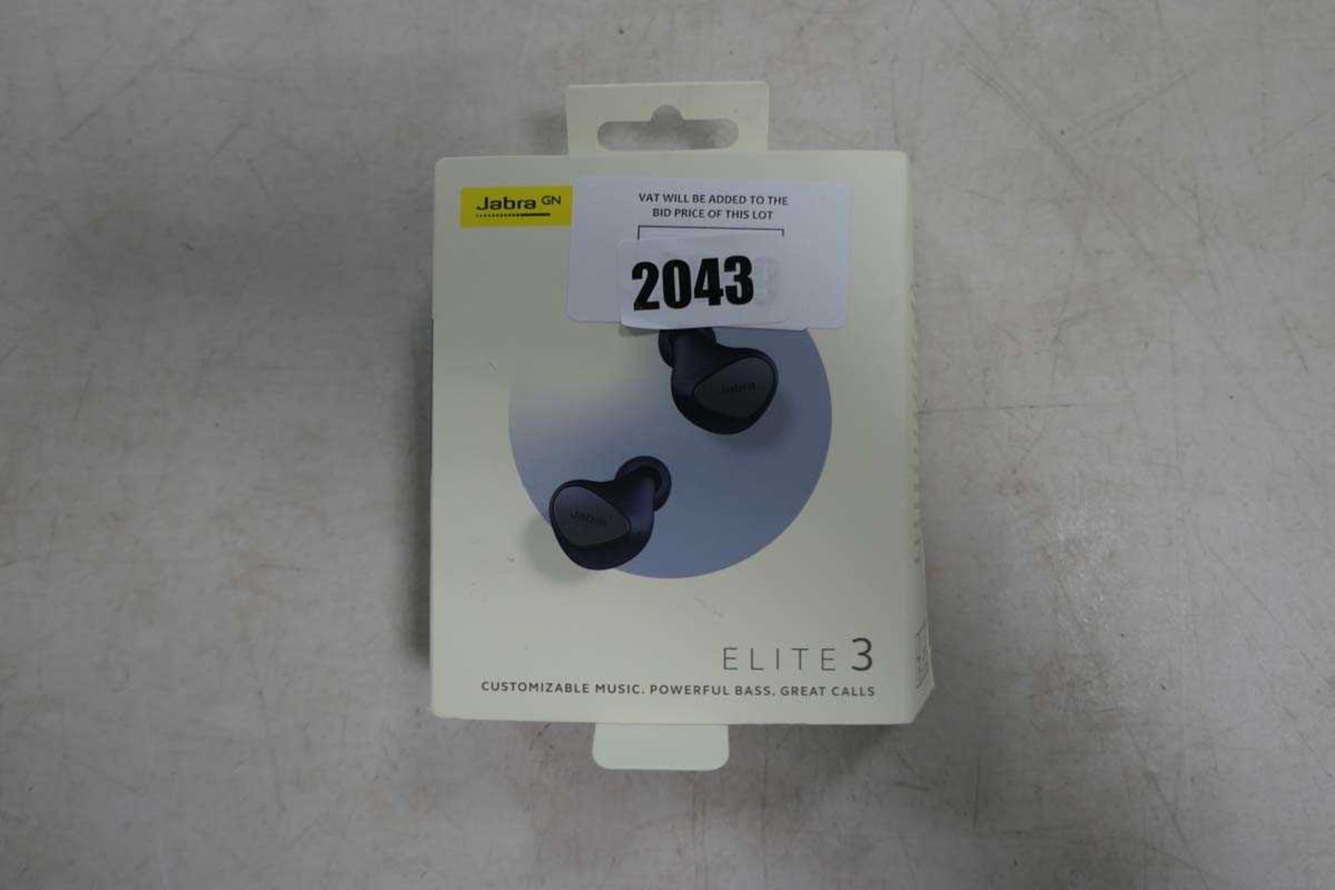 +VAT Jabra Elite 3 wireless earbuds with box