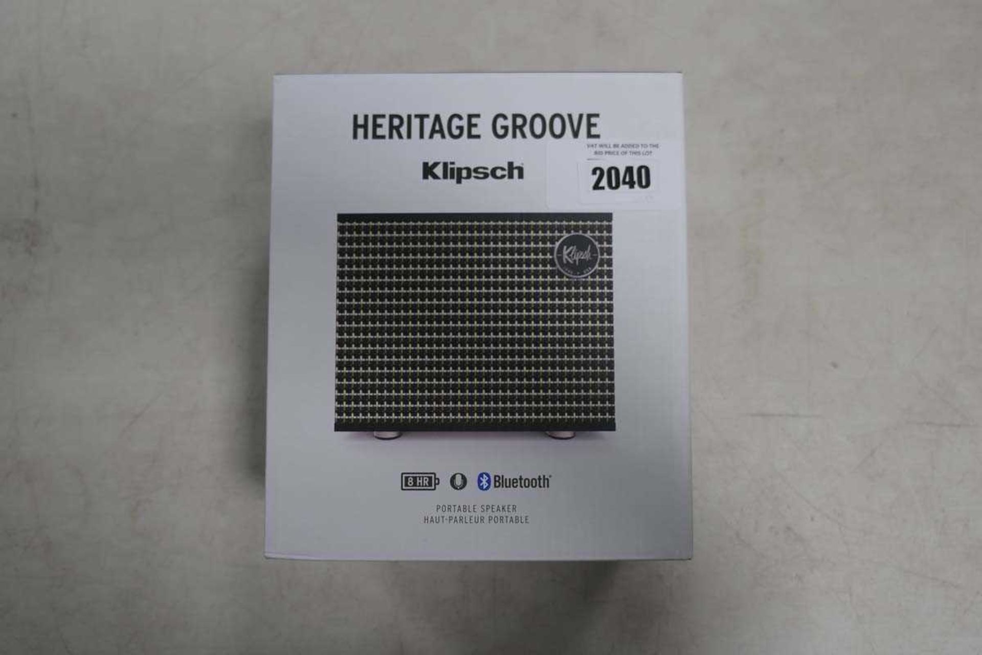 +VAT Klipsch Heritage Groove speaker, boxed