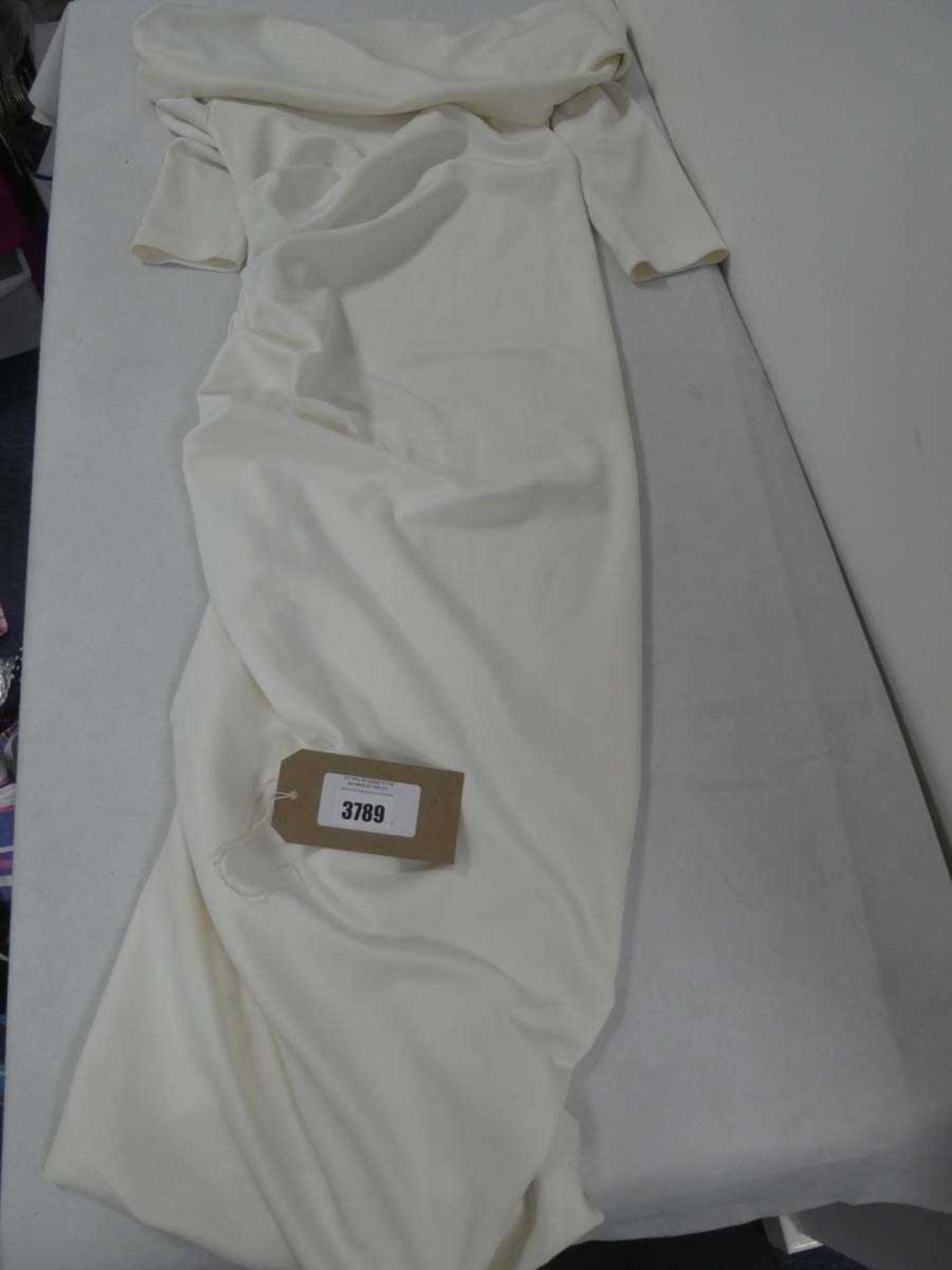 +VAT Kevan Jon cream maxi dress, size 3 (some signs of pre-use) (hanging)