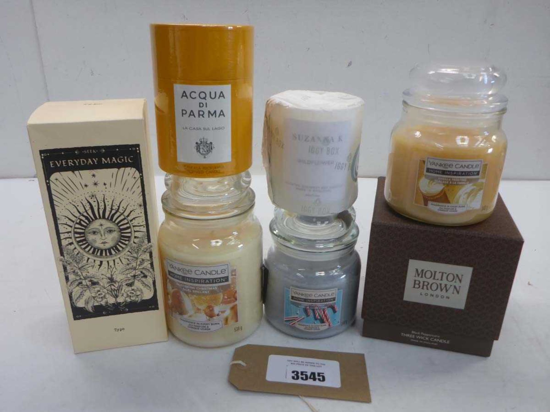 +VAT Selection of Yankee, Acqua Di Parma, Molton Brown and other scented candles