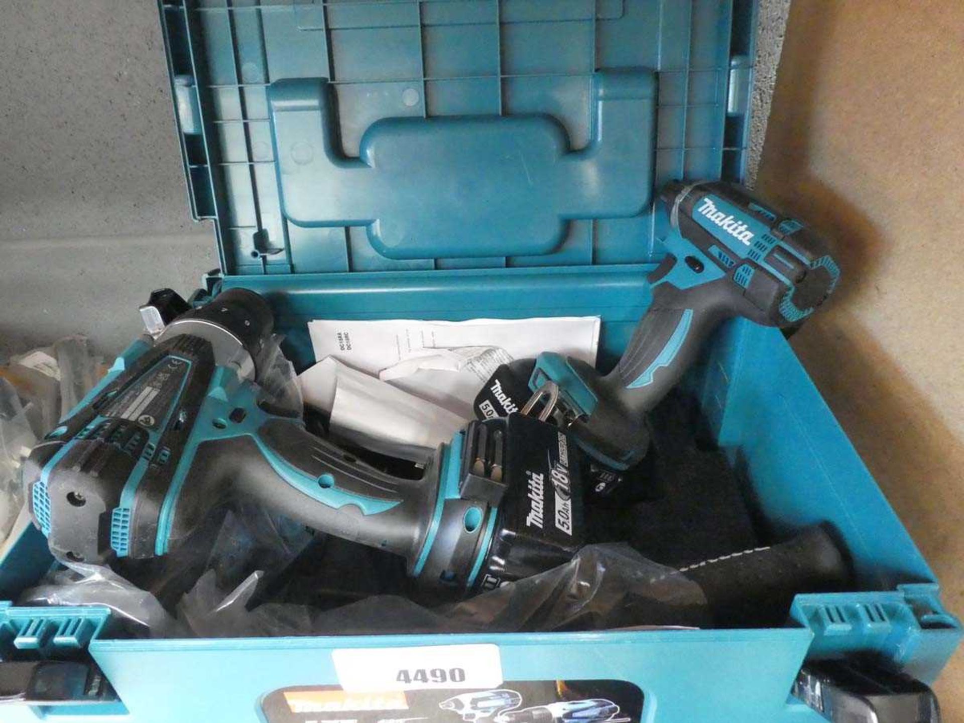 +VAT Makita Cordless Impact Driver, Cordless Hammer Driver Drill, 2 batteries, charger and