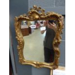 Mirror in decorative gilt frame