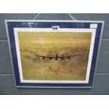 Coulson print of a Lancaster bomber