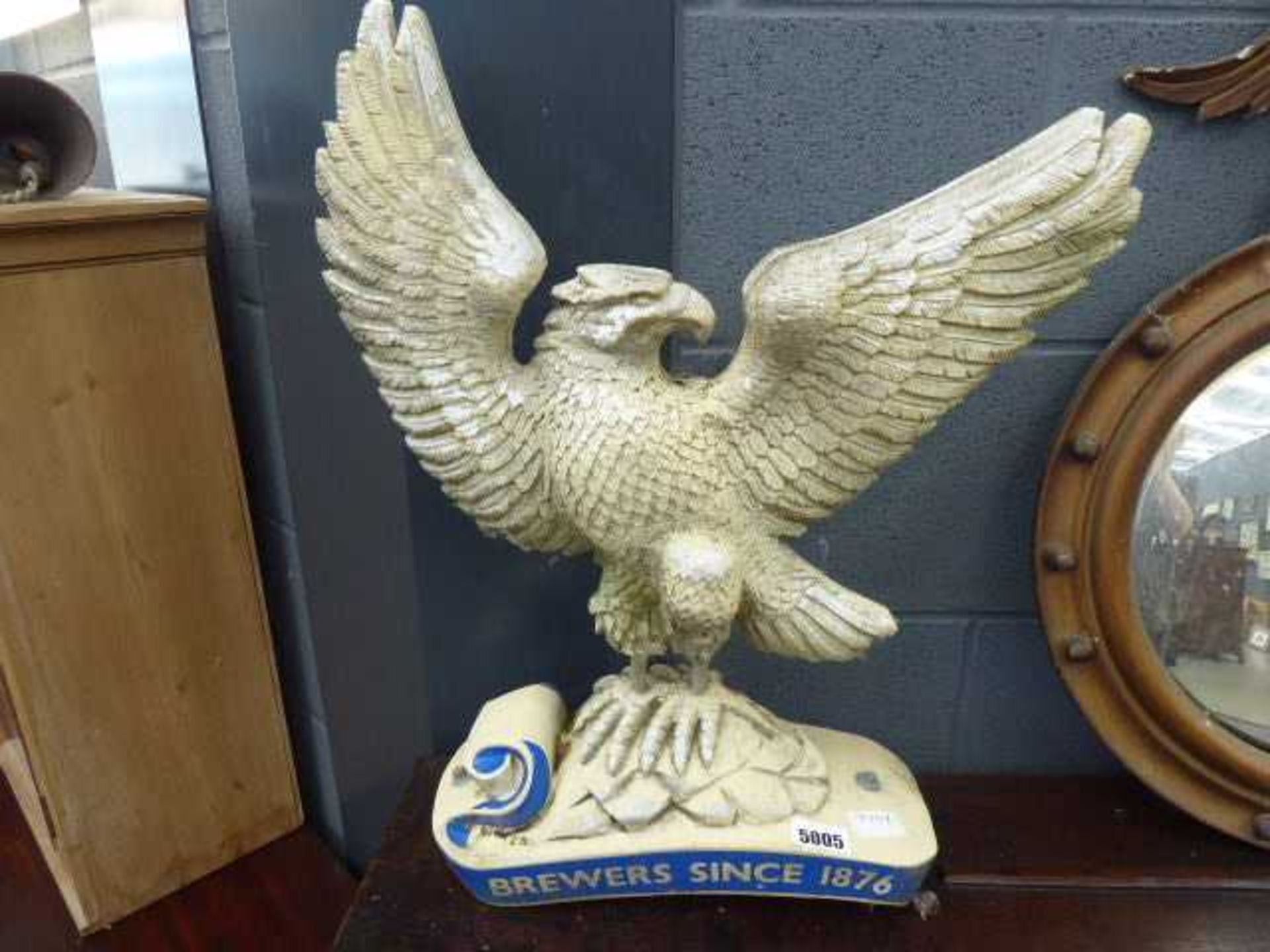 Charles Wells plaster eagle