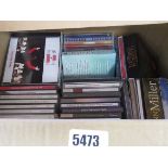 Box containing CD's