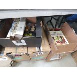 4 boxes containing large quantity of magazines, cookery books etc