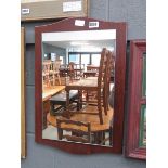 Mirror with dark beech frame