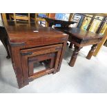 Jali nest of 3 tables plus a matching lamp table