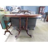 Victorian walnut side table