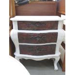 Serpentine fronted French style commode