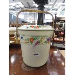 Floral patterned slop bucket