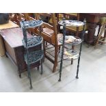 2 3 tier cast iron pot stands